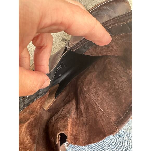 Paul Green Motoboots Soft Leather ankle UK 7.5 brown natural munchen flat boots - Picture 8 of 11